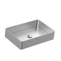 49330 Lavabo da appoggio 400x600 mm completo di piletta push universale