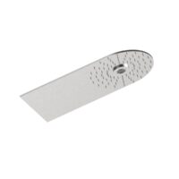 49609 Soffione anticalcareo in acciaio inox 47x24 cm a doppia funzione pioggia e getto soft