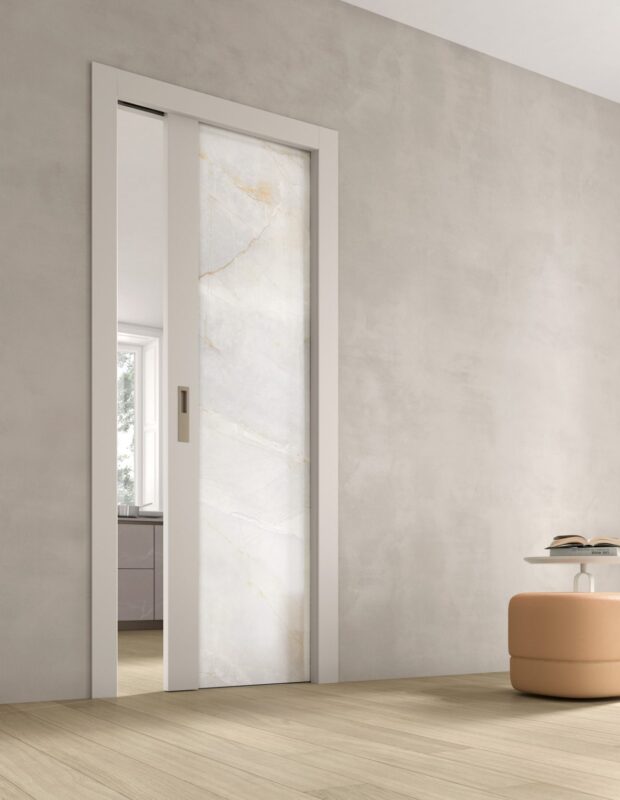 Porte scorrevoli con anta in vetro